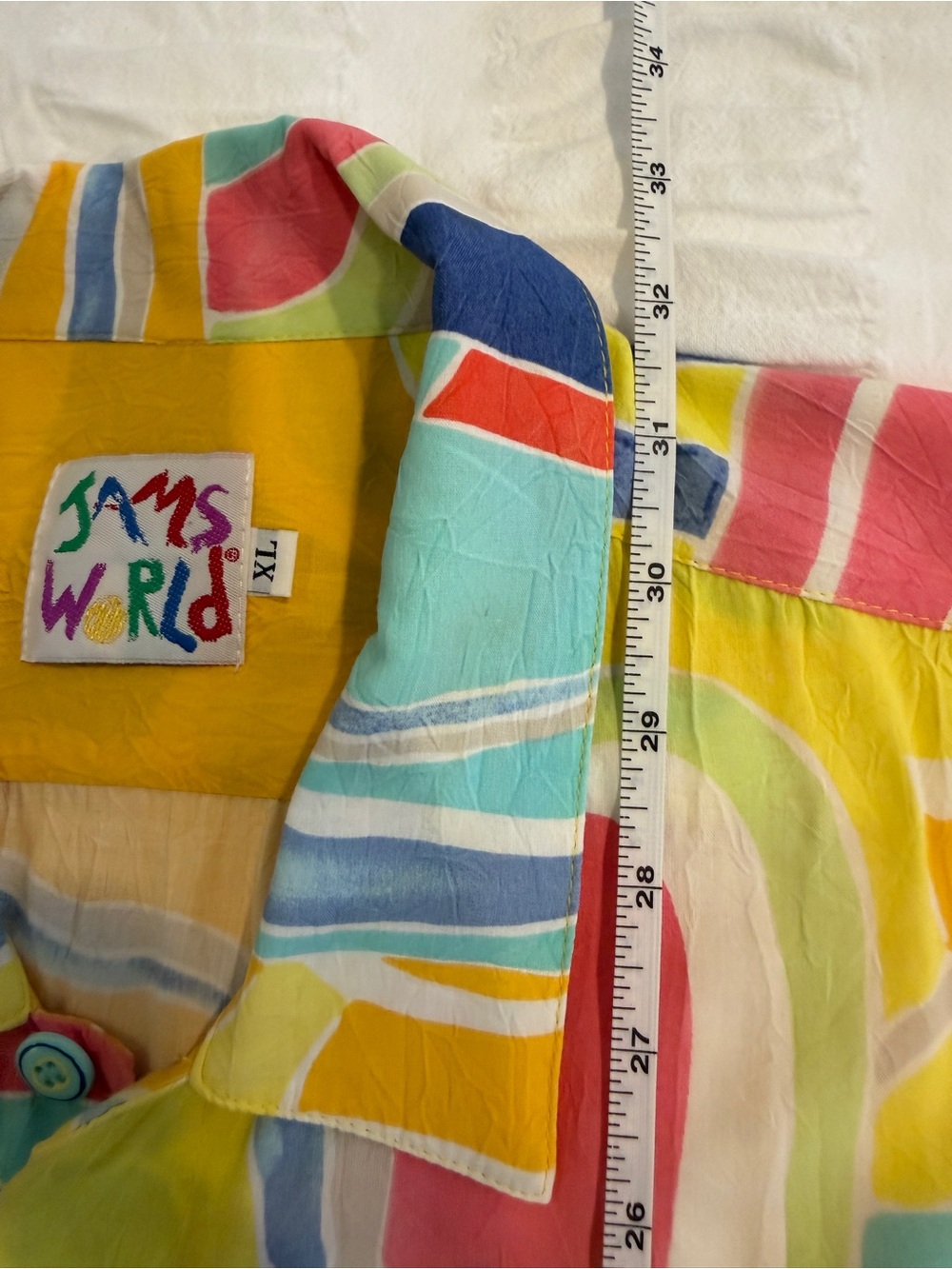 Rare Jams World Men's Hawaiian Aloha Short-Sleeve Shirt, XL, Great Condition - Picture 6 of 6